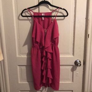 Francesca’s pink zip up dress
